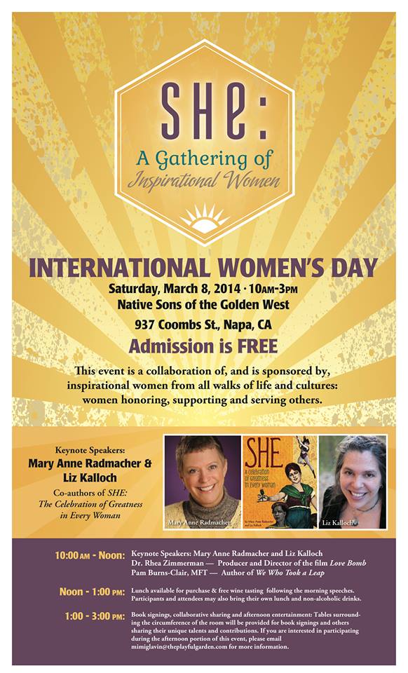 SHE Gathering March 8th
