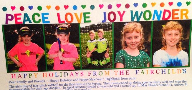 holiday letter snapshot
