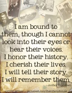 I am bound to them